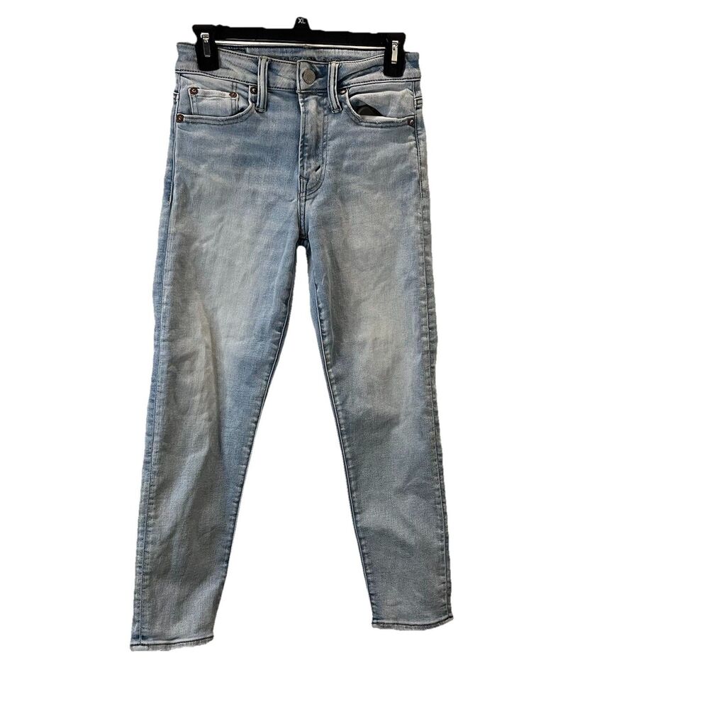 American Eagle Jeans Mens 26X28 Light Blue Baggy Airflex Temp Tech Stretch Denim